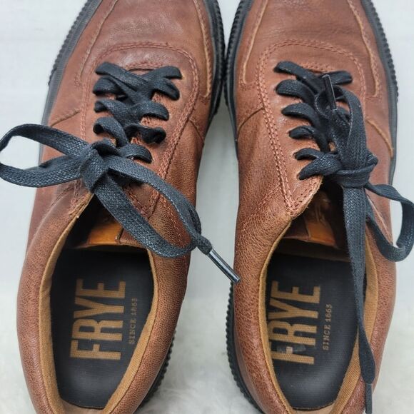 Frye Shawn Law Men's Brown Lace Men's Sneaker Shoes Size 9 - Picture 9 of 11
